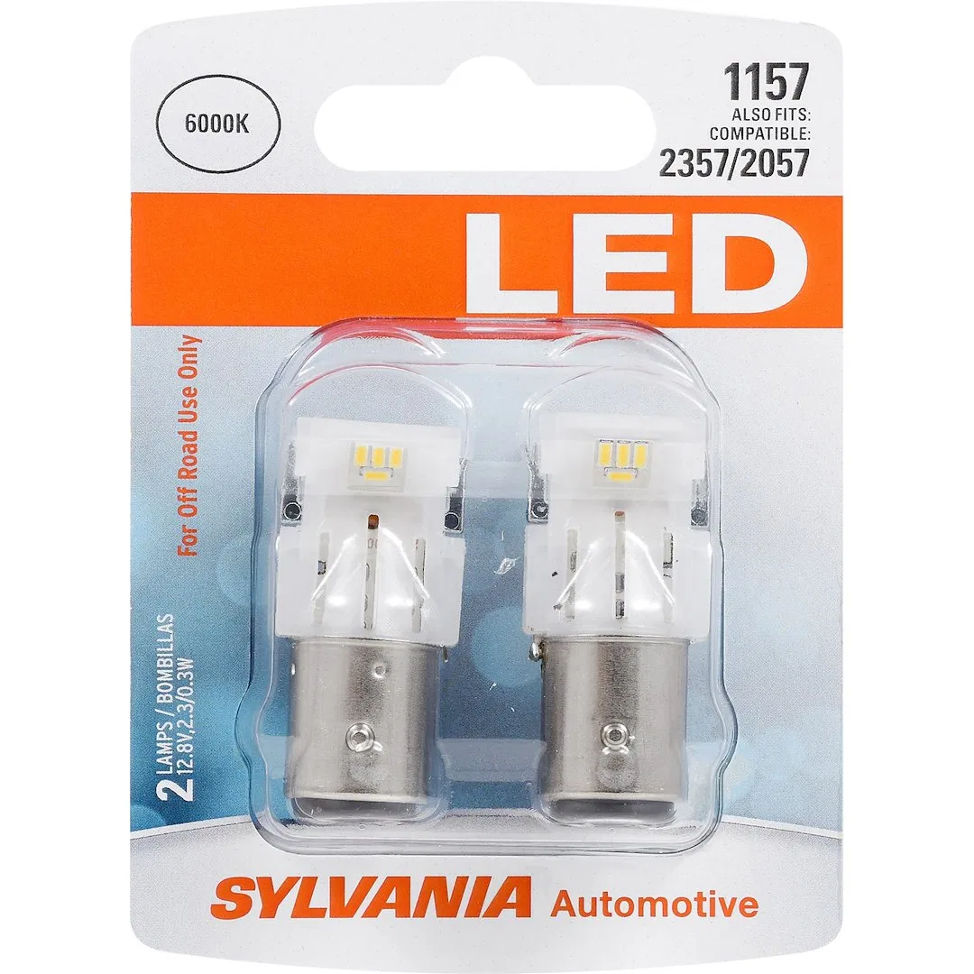 31064 – SYLVANIA Tail Light Bulb, 1157 LED White Set Of 2